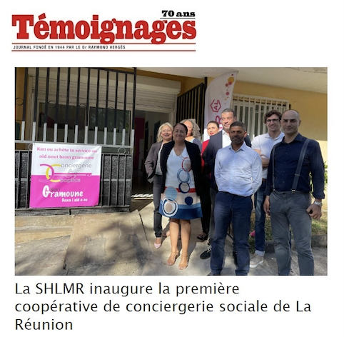 La SHLMR inaugure la première coopérative de la conciergerie de la Réunion