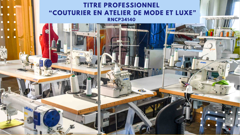 Titre professionnel « Couturier en atelier de mode et luxe »